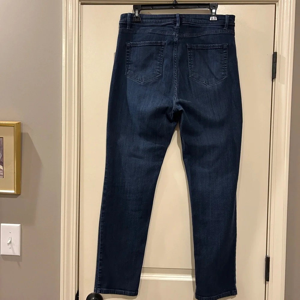 J. Jill Blue Straight Leg Jeans Classic Style - Picture 2 of 3